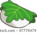 Simple illustration of Kashiwamochi 87776479