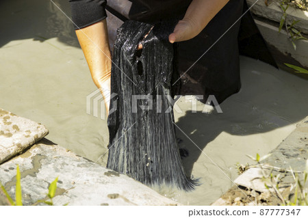 奄美大島 大島繅木 泥漿染色 87777347