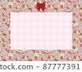 Flower pattern frame 87777391