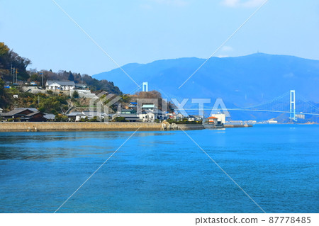 [Hiroshima Prefecture] Kamagarijima Gobansho Ruins Matsuboen (Tobishima Kaido) 87778485