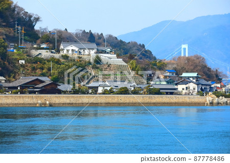 [Hiroshima Prefecture] Kamagarijima Gobansho Ruins Matsuboen (Tobishima Kaido) 87778486