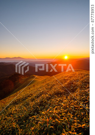 Shinshu Venus Line, the dawn of Mt. Miune 87778953
