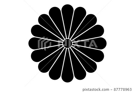 日本家徽 16 朵菊花 87778963