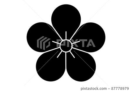 日本家徽梅花 87778979