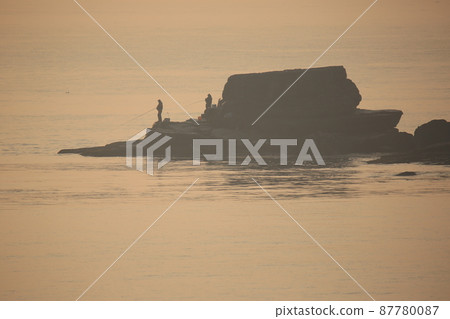 Busan Metropolitan City. Molundae. Sunrise. Beach Busan Metropolitan City. Molundae. Sunrise. Beach 87780087