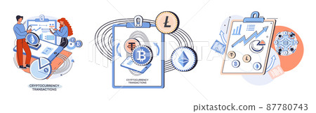 Cryptocurrency exchange platform and blockchain. Bitcoin mining, exchange platform, investment technology 87780743