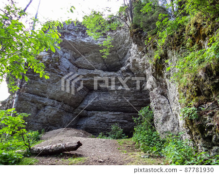 Grotto Stolbovoy. Massif Usvinskiye Pillars. Perm region. Russia Grotto Stolbovoy. Massif Usvinskiye Pillars. Perm region. Russia 87781930
