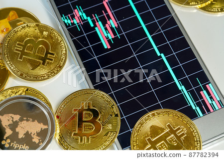 加密貨幣、加密貨幣、比特幣、圖表 87782394
