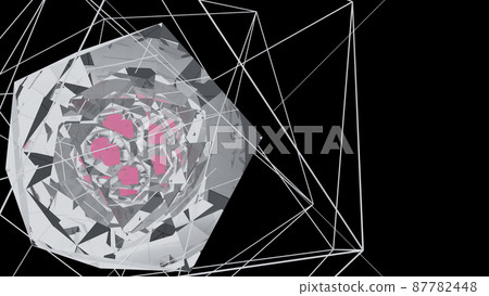 CG Atomic structure with a nucleus in the center CG Atomic structure with a nucleus in the center 87782448