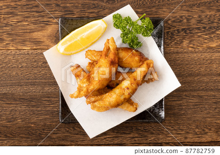 Chicken skin dumplings chicken skin gyoza (fried) Chicken skin dumplings chicken skin gyoza (fried) 87782759