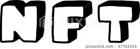NFT handwritten character illustration NFT handwritten character illustration 87782858