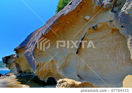 Onigajo, Shichiri Mihama and the horizon, a demon lookout suitable for watching, World Heritage Site, Kumano, Kumano City, Mie Prefecture (5) Onigajo, Shichiri Mihama and the horizon, a demon lookout suitable for watching, World Heritage Site, Kumano, Kumano City, Mie Prefecture (5) 87784315