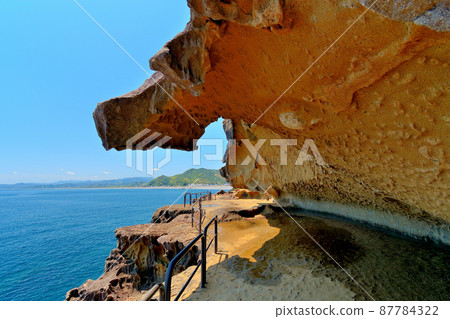 Onigajo, Shichiri Mihama and the horizon, a demon lookout suitable for watching, World Heritage Site, Kumano, Kumano City, Mie Prefecture (10) 87784322