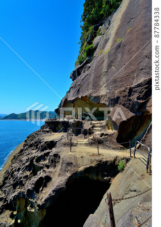 鬼城、七里美浜和地平線，一個適合觀看的惡魔瞭望台，世界遺產，三重縣熊野市熊野市 (20) 87784338