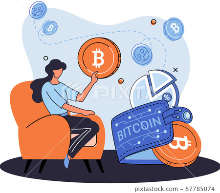 Cryptocurrency bitcoin mining metaphor, Blockchain technology. Cyber banking exchange procedures Cryptocurrency bitcoin mining metaphor, Blockchain technology. Cyber banking exchange procedures 87785074