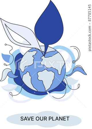Save our planet ecological metaphor Earth day, love for native home. Sustainable gardening renewable energy 87785145