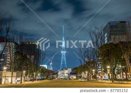 《Aichi Prefecture》 Nagoya cityscape Hisaya Odori Park night view 《Aichi Prefecture》 Nagoya cityscape Hisaya Odori Park night view 87785152