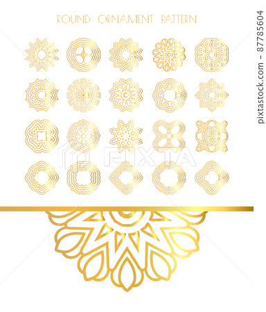 Oriental gold pattern Oriental gold pattern 87785604