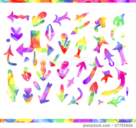 Rainbow colors arrows collection Rainbow colors arrows collection 87785688