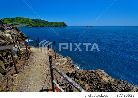 Onigajo, a promenade that goes through the cliffs of the dog return, Kumano, Kumano, Kumano City, Mie Prefecture (6) 87786628