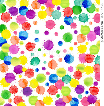 Colorful watercolor confetti background Colorful watercolor confetti background 87787736