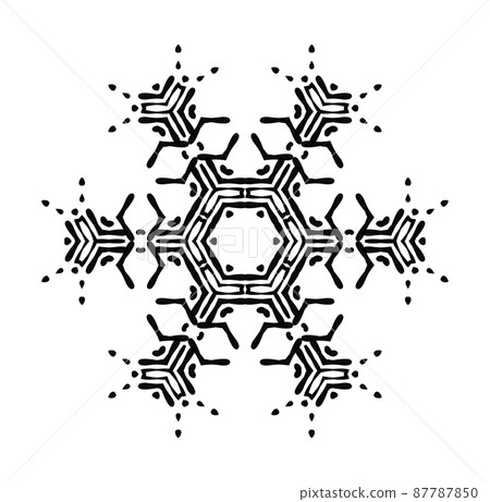 Mandala round ornament Mandala round ornament 87787850