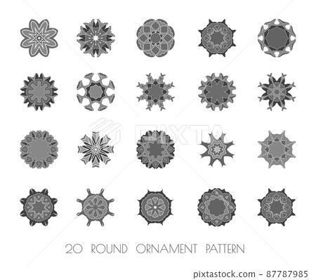 Mandala. Round ornament. 87787985