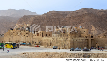 Saint Paul the Anchorite (Monastery of the Tigers), dates to the fifth century AD and located in the Eastern Desert, near the Red Sea mountains, Egypt Saint Paul the Anchorite (Monastery of the Tigers), dates to the fifth century AD and located in the Eastern Desert, near the Red Sea mountains, Egypt 87788167