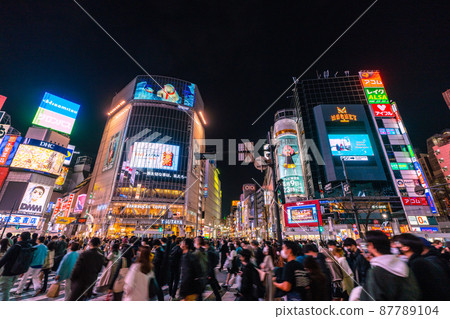 Tokyo cityscape of Japan BA.2 Multiple infection explosion ... Shibuya is a threatening crowd ... Why Korea has more than 400,000 people = 16th 87789104