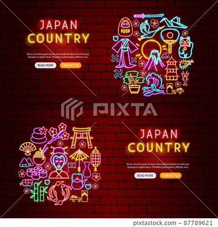 Japan Country Neon Banners 87789621