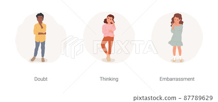 Kid emotional state isolated cartoon vector... - Stock Illustration  [87789629] - PIXTA