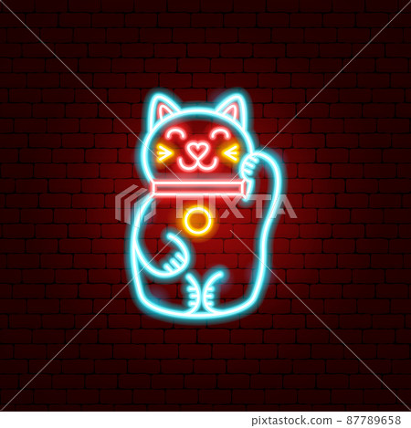 Lucky Japan Cat Neon Sign Lucky Japan Cat Neon Sign 87789658