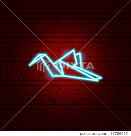 Origami Crane Neon Sign Origami Crane Neon Sign 87789665
