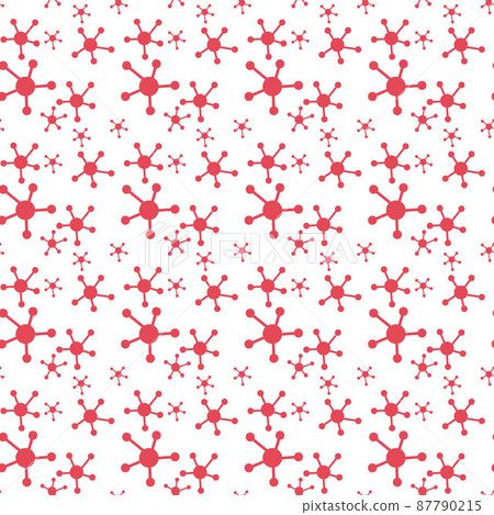 Dots with connections, triangles seamless vector background 87790215