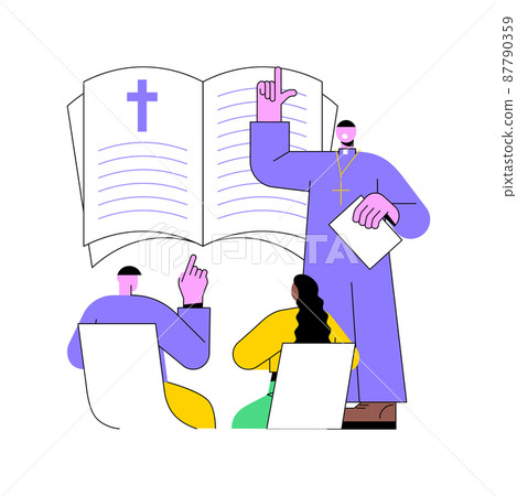 Theology Abstract Concept Vector Illustration.... - Stock Illustration ...