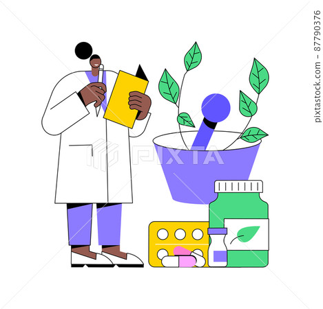 Homeopathy abstract concept vector illustration. Homeopathic medicine, alternative treatment, holistic approach, homeopathy method, natural drug, naturopathic healthcare service abstract metaphor. Homeopathy abstract concept vector illustration. Homeopathic medicine, alternative treatment, holistic approach, homeopathy method, natural drug, naturopathic healthcare service abstract metaphor. 87790376