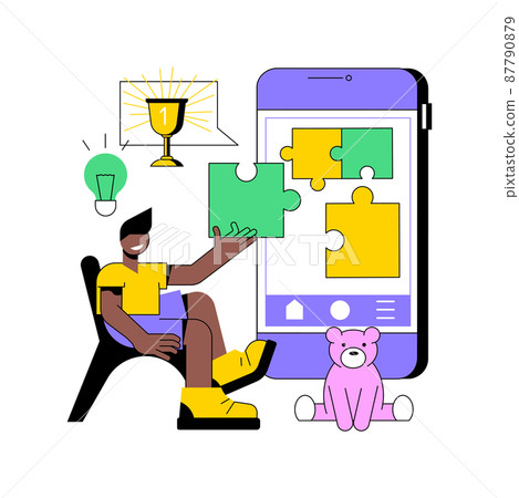 Early learning app abstract concept vector illustration. Preschool application, early education platform, child learning routine, studying software, kid development mobile app abstract metaphor. Early learning app abstract concept vector illustration. Preschool application, early education platform, child learning routine, studying software, kid development mobile app abstract metaphor. 87790879