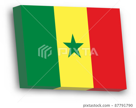3D vector flag of Senegal 3D vector flag of Senegal 87791790
