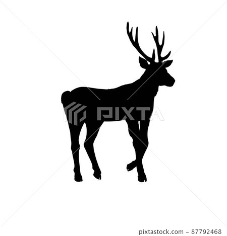 vector large collection of deer silhouettes vector large collection of deer silhouettes 87792468