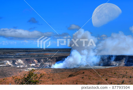 kilauea volcano Moon 87793504