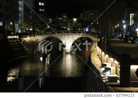 長崎縣夜眼鏡橋照明 長崎縣夜眼鏡橋照明 87794115