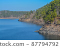 Broken Bow Lake at Beavers Bend State Park in Broken Bow, Oklahoma 87794792