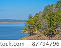 Broken Bow Lake at Beavers Bend State Park in Broken Bow, Oklahoma 87794796