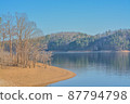 Broken Bow Lake at Beavers Bend State Park in Broken Bow, Oklahoma 87794798