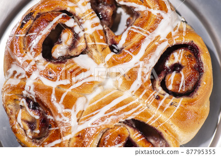 Blueberry and Custard Scrolls Blueberry and Custard Scrolls 87795355