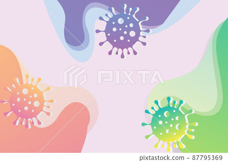 Virus bacteria or Germs background Virus bacteria or Germs background 87795369