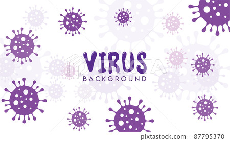 Purple Virus Background Purple Virus Background 87795370