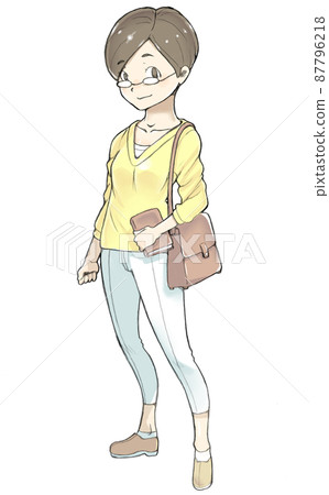 Spring young woman 87796218