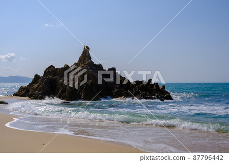 Mihama Town, Fukui Prefecture, at the beach of Suishohama 87796442