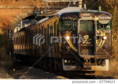 Ninja train passing through a tunnel (113 series) Ninja train passing through a tunnel (113 series) 87796623